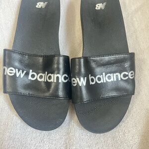 New Balance women’s Black Slide Sandals